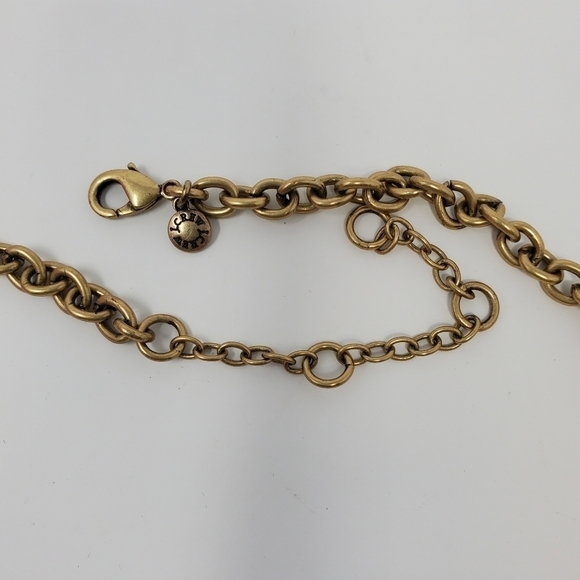 J. CREW CRYSTAL KITE NECKLACE FAUX TORTOISE SHELL PEAR SHAPE RHINESTONE JEWELRY - Picture 8 of 11